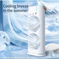 Mini Double Head Mist Fan with LED Light & Humidifier | Portable Air Cooler for Home, Office & Travel